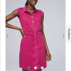 NWT White House Black Market Ultra-Soft Utility Shirt Dress